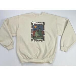 Vintage 90s SDI Big Boulder Hiking Camping Sweatshirt Oversized Unisex Medium